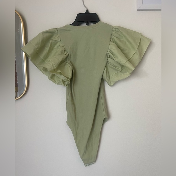 ZARA LIGHT GREEN BODYSUIT - Picture 2 of 5